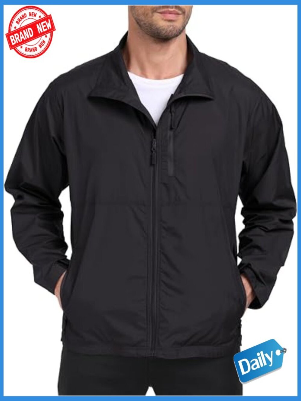 Lightweight Windbreaker Jacket Packable Travel Spring Summer